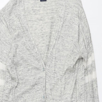Womens UK Size XS Gap Grey Cardigan Jumper
