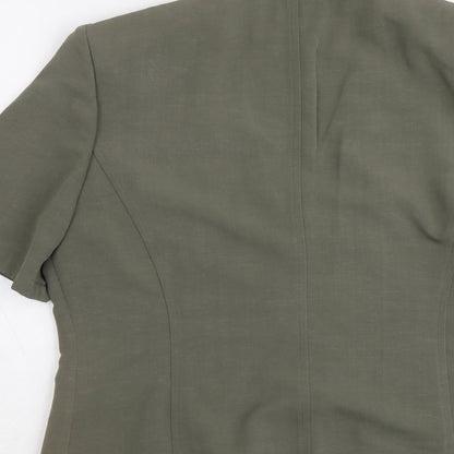 Paul Separates Womens Green Viscose Jacket Blazer Size 12