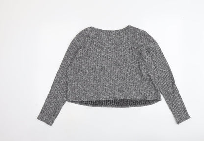 Womens UK Size 8 Topshop Grey Pullover Jumper