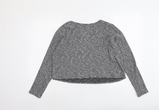 Womens UK Size 8 Topshop Grey Pullover Jumper