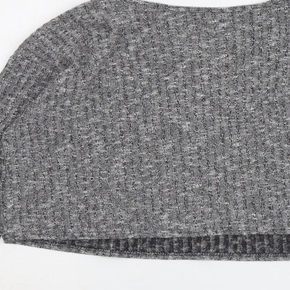 Womens UK Size 8 Topshop Grey Pullover Jumper