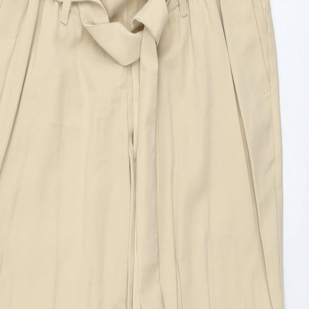 Womens UK Size S H&M Regular Fit Carrot Beige Trousers