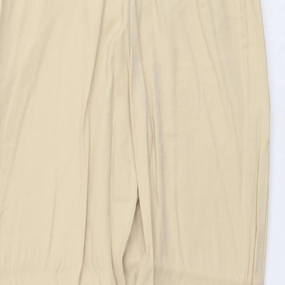 Womens UK Size S H&M Regular Fit Carrot Beige Trousers