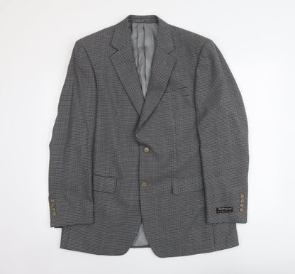 Mens UK Size L Wellington Regular Grey Suit Jacket
