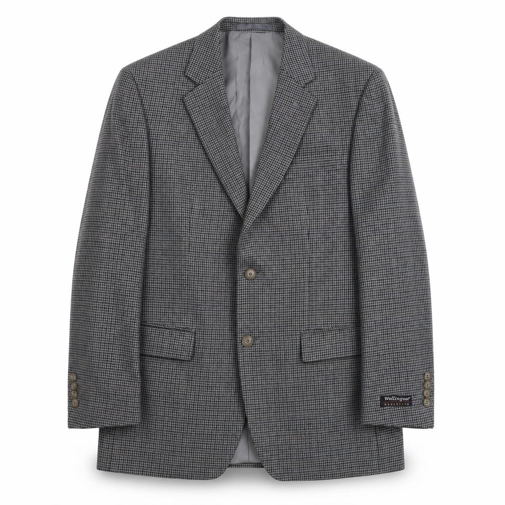 Mens UK Size L Wellington Regular Grey Suit Jacket