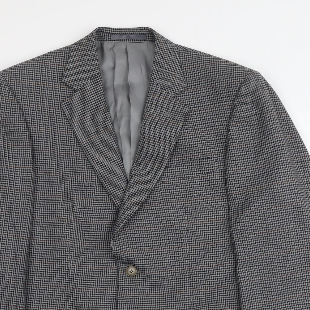 Mens UK Size L Wellington Regular Grey Suit Jacket