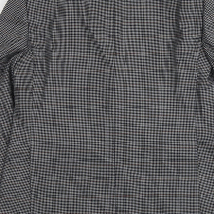 Mens UK Size L Wellington Regular Grey Suit Jacket