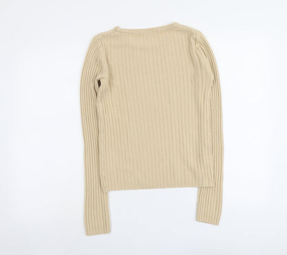 Womens UK Size 10 Editions Beige Pullover Jumper