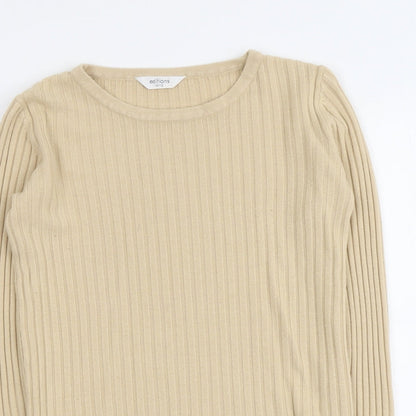 Womens UK Size 10 Editions Beige Pullover Jumper