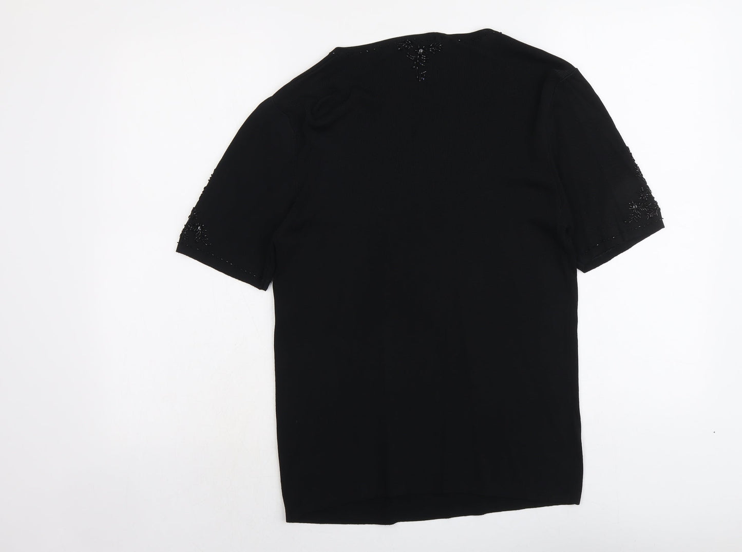 Womens UK Size M Whisper Black Pullover Jumper