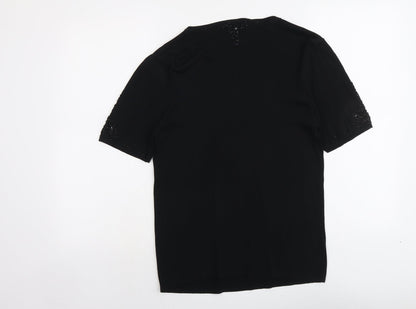 Womens UK Size M Whisper Black Pullover Jumper
