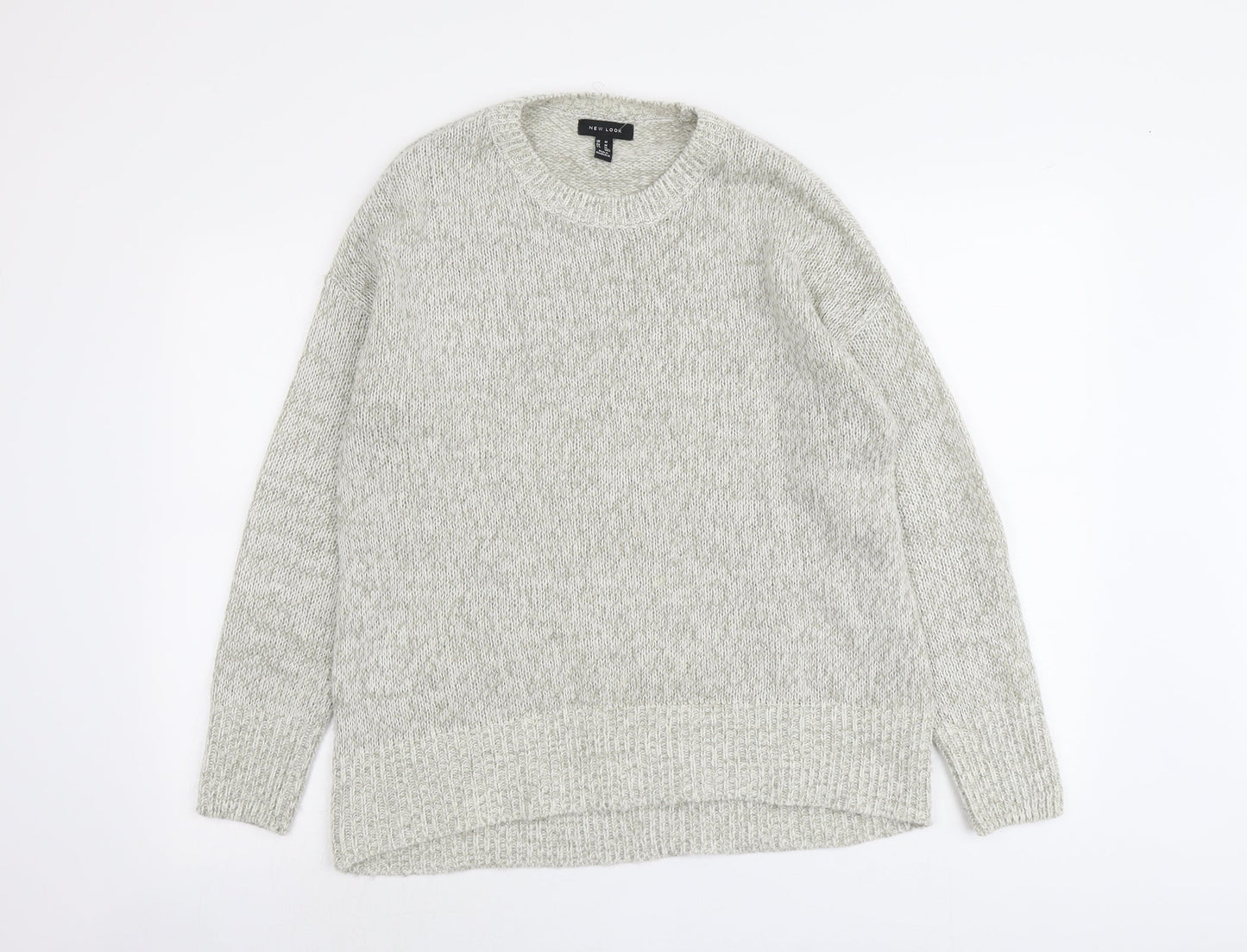Womens UK Size M New Look Grey Pullover Jumper