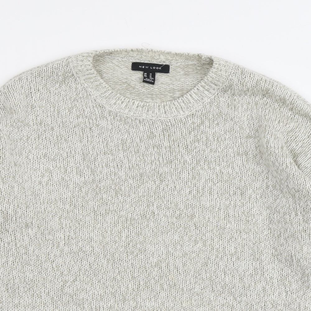 Womens UK Size M New Look Grey Pullover Jumper
