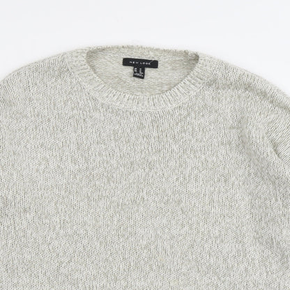 Womens UK Size M New Look Grey Pullover Jumper