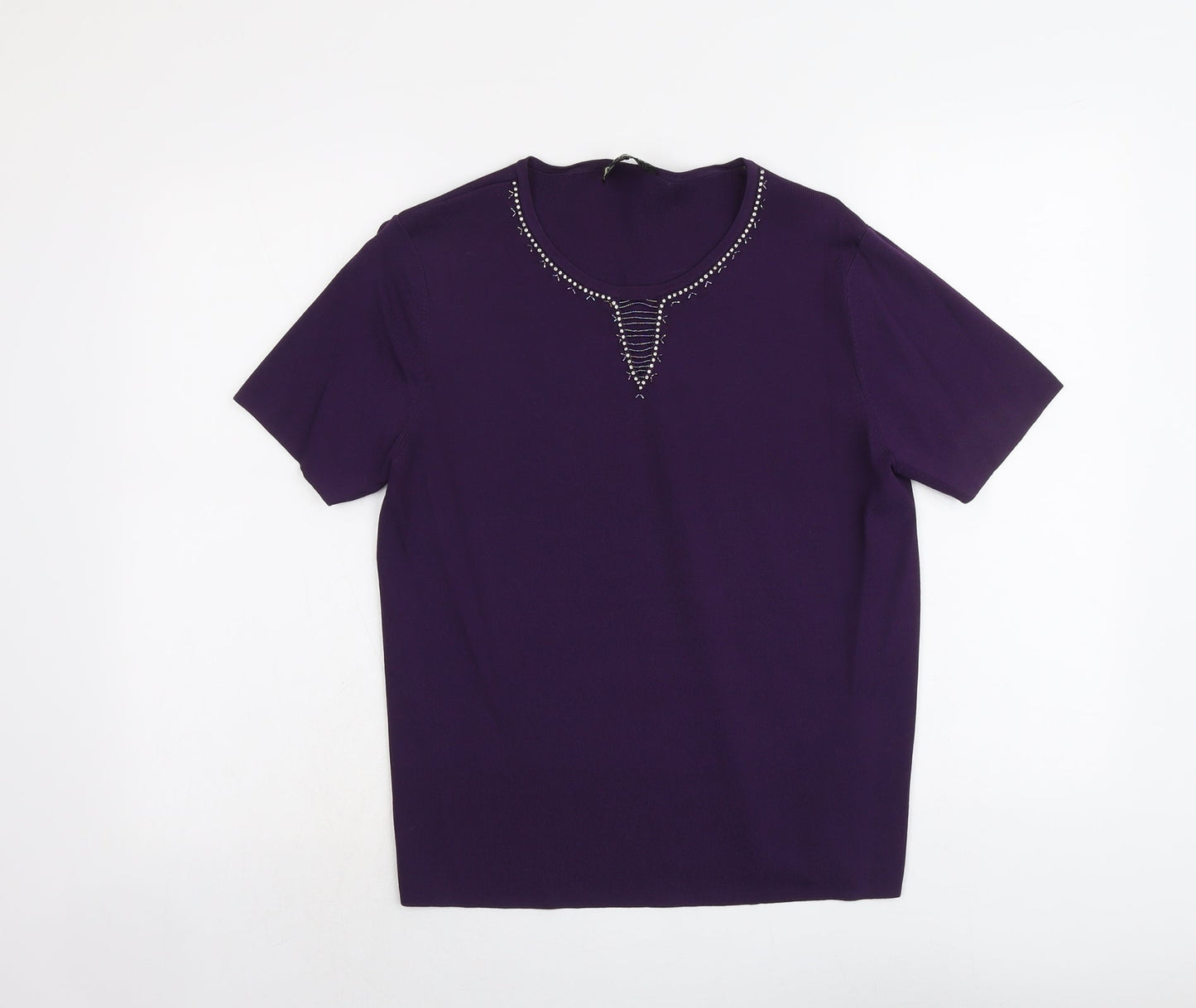 Womens UK Size M Casamia Purple Pullover Jumper