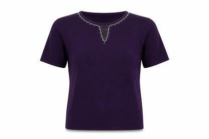 Womens UK Size M Casamia Purple Pullover Jumper