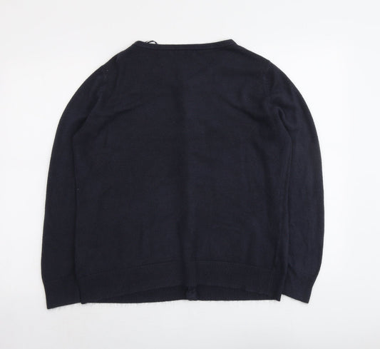 Womens UK Size S Bonmarché Blue Cardigan Jumper