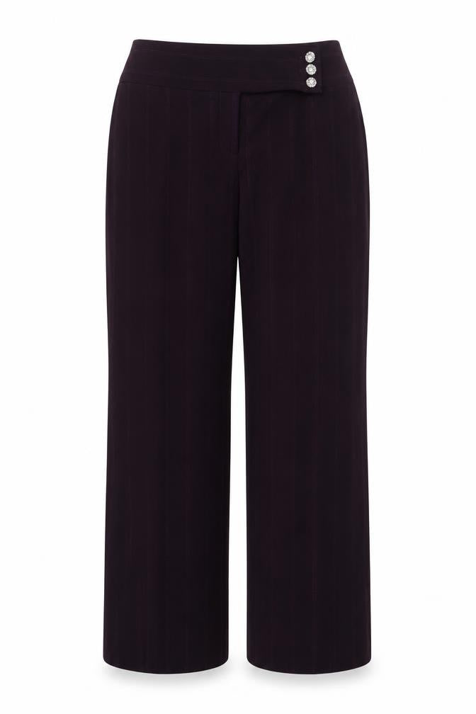 Womens UK Size 12 M&Co Regular Fit  Purple Trousers