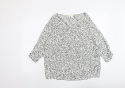 Womens UK Size M H&M Grey Pullover Jumper