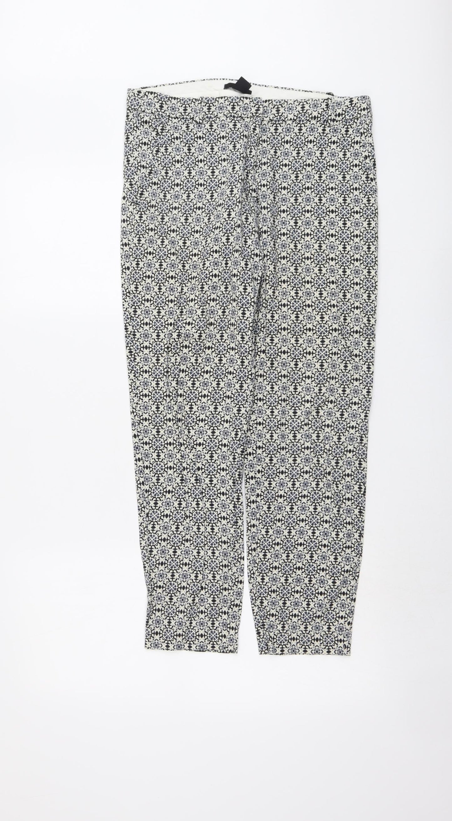 Womens UK Size 10 H&M Regular Fit  Black Trousers