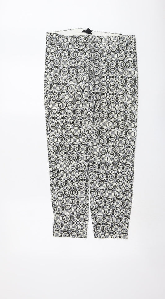 Womens UK Size 10 H&M Regular Fit  Black Trousers
