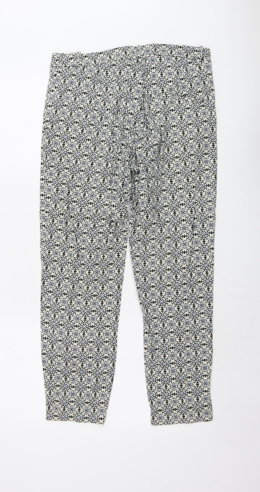 Womens UK Size 10 H&M Regular Fit  Black Trousers