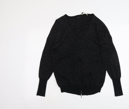 Womens UK Size S Oasis Black Pullover Jumper