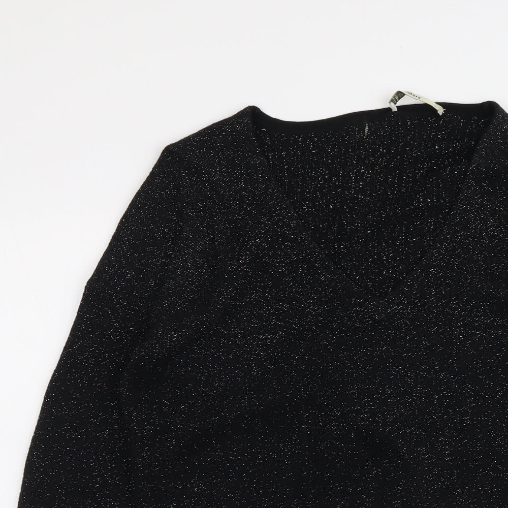 Womens UK Size S Oasis Black Pullover Jumper