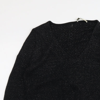 Womens UK Size S Oasis Black Pullover Jumper