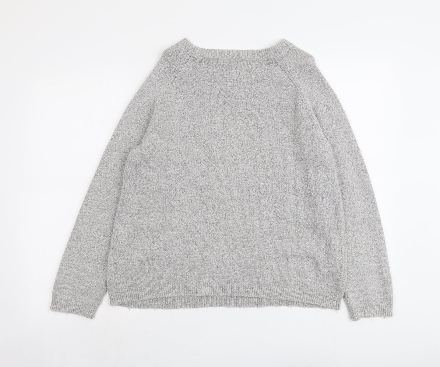 Womens UK Size L Soaked in Luxury Grey Pullover Jumper