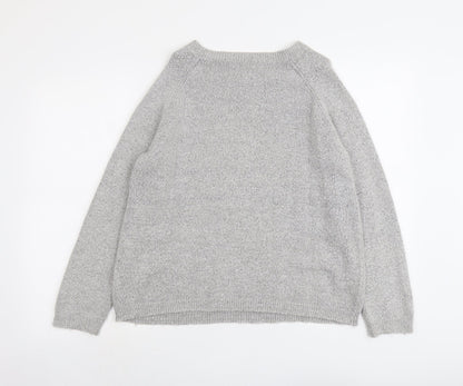 Womens UK Size L Soaked in Luxury Grey Pullover Jumper