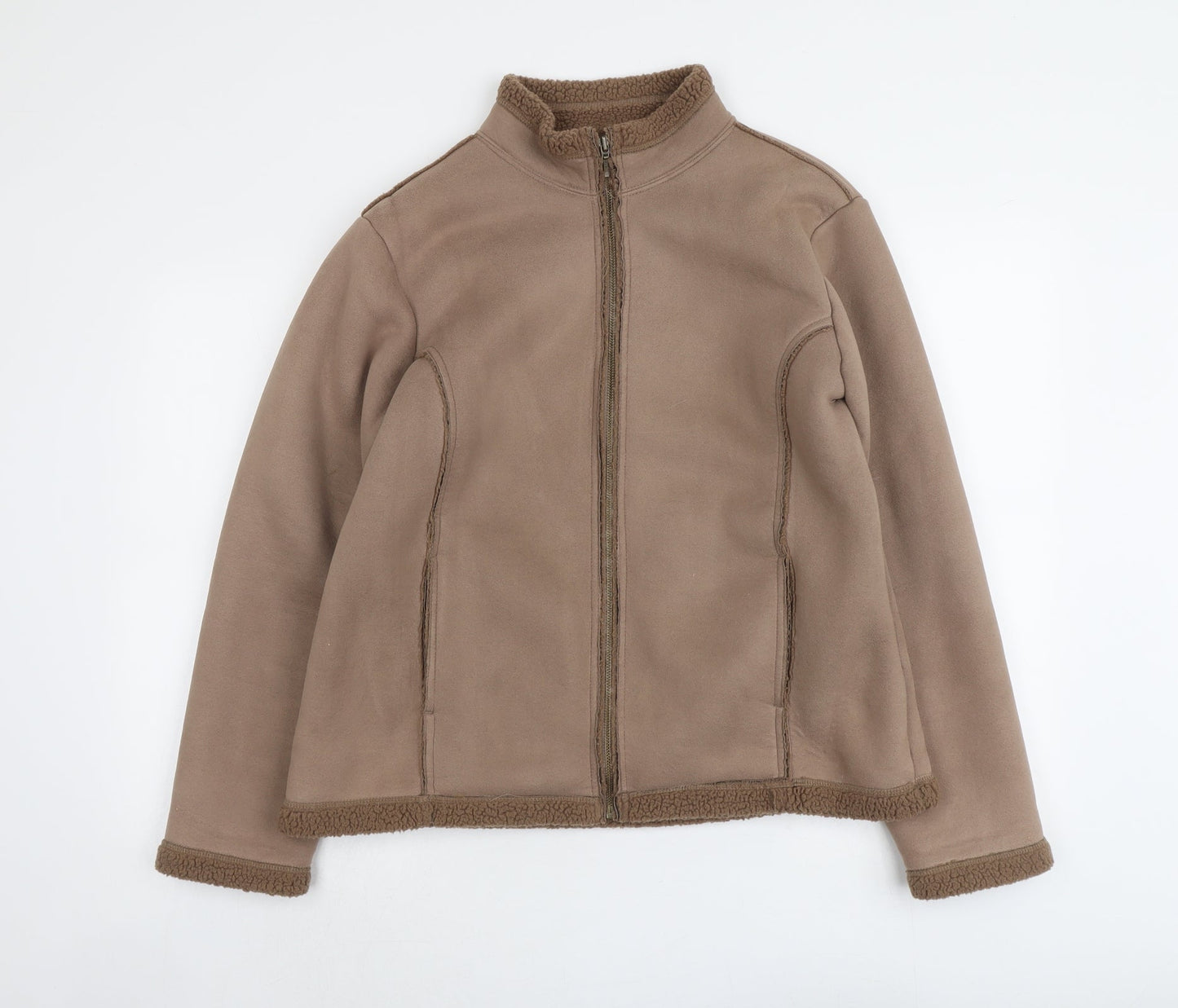 Mackays Womens Beige Jacket Size L Zip