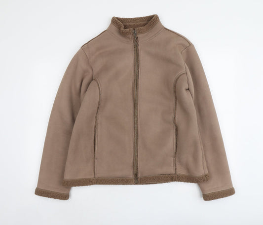 Mackays Womens Beige Jacket Size L Zip