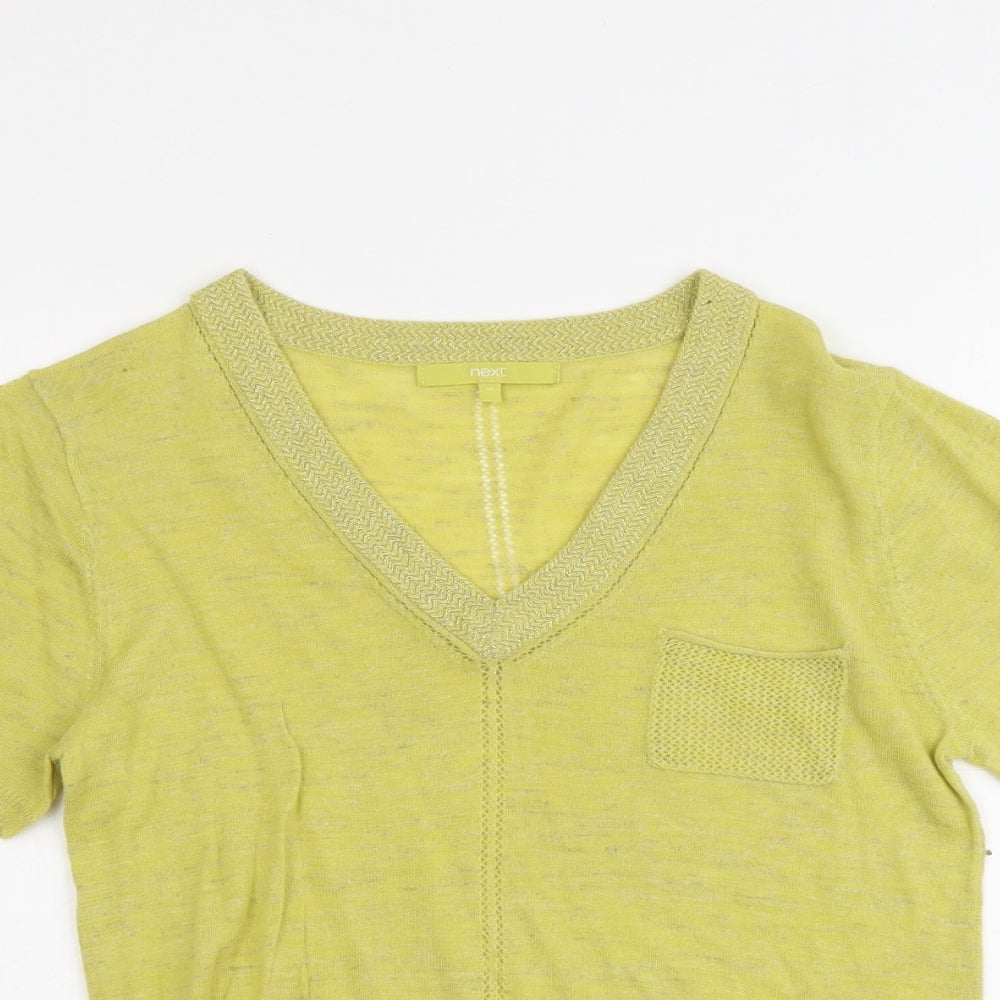 Womens UK Size 10 NEXT Green Pullover Jumper