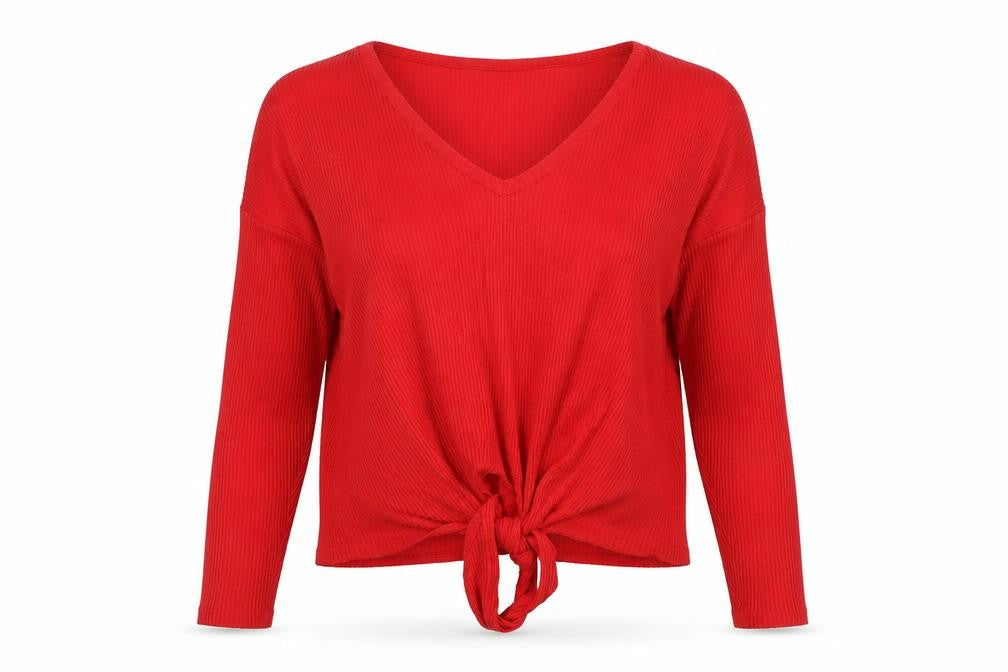 Womens UK Size S New Look Red Pullover Jumper
