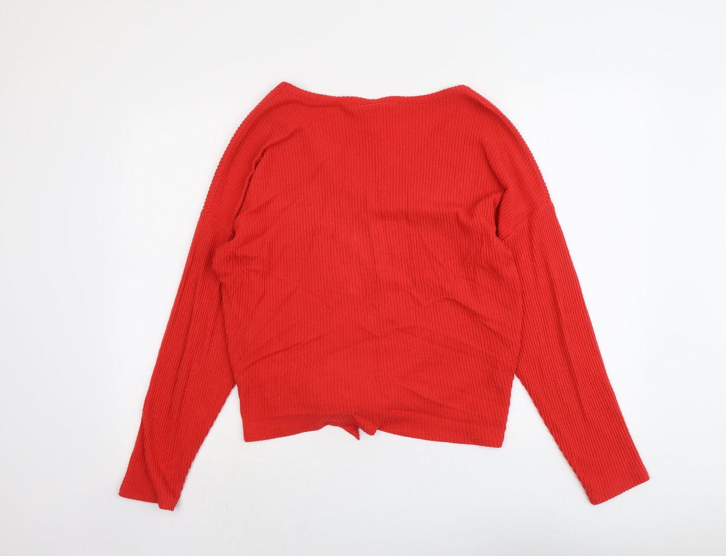 Womens UK Size S New Look Red Pullover Jumper