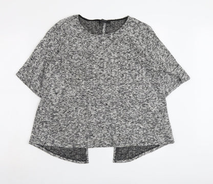 Womens UK Size L FOREVER 21 Grey Pullover Jumper