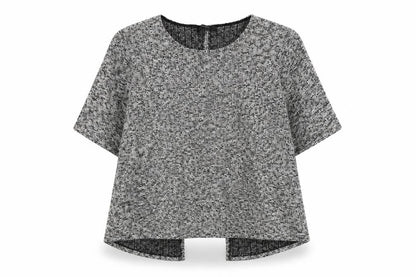 Forever 21 Womens Grey Round Neck Cotton Pullover Jumper Size L