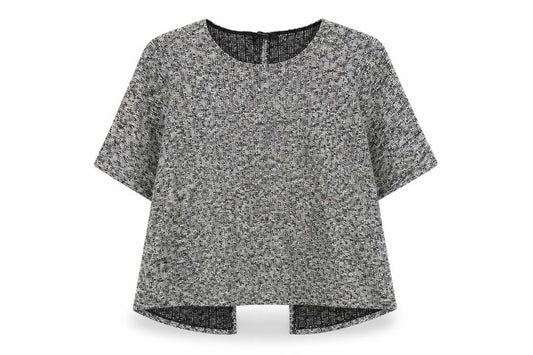 Forever 21 Womens Grey Round Neck Cotton Pullover Jumper Size L