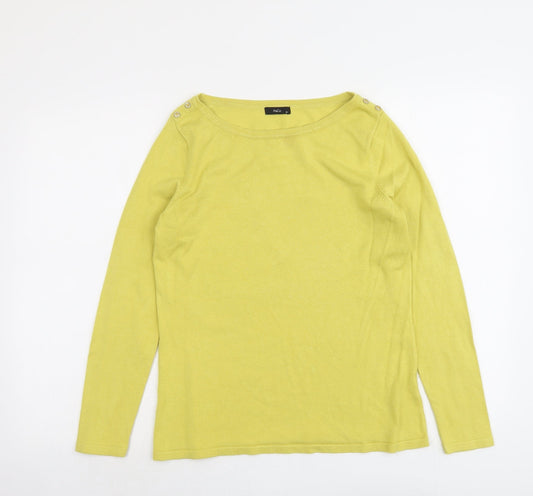 Womens UK Size 12 M&Co Yellow Pullover Jumper