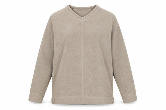 Womens UK Size 12 Hawkshead Beige Pullover Sweatshirt