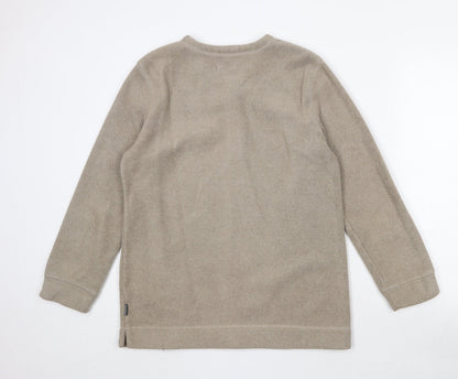 Hawkshead Womens Beige Polyester Pullover Sweatshirt Size 12 Pullover