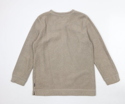 Hawkshead Womens Beige Polyester Pullover Sweatshirt Size 12 Pullover