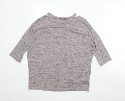 Womens UK Size S New Look Grey Pullover Jumper
