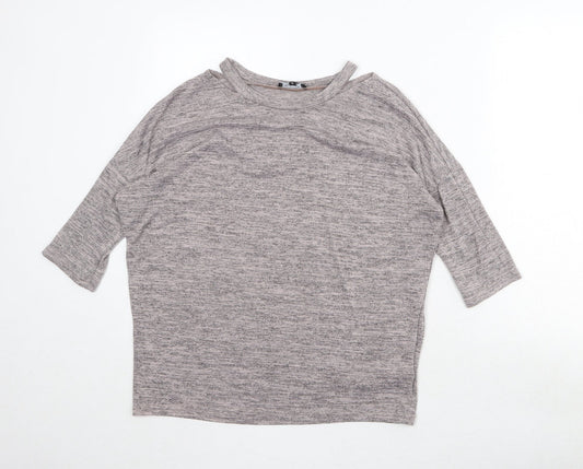 Womens UK Size S New Look Grey Pullover Jumper
