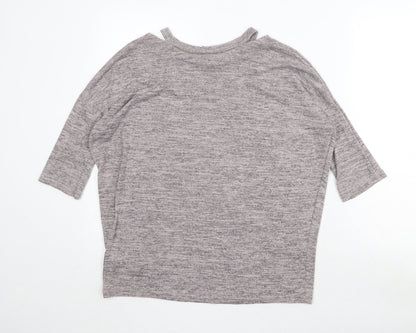 Womens UK Size S New Look Grey Pullover Jumper