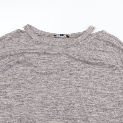 Womens UK Size S New Look Grey Pullover Jumper