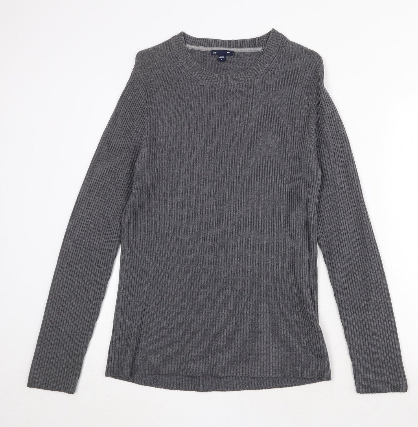 Gap Womens Green Round Neck 100% Cotton Pullover Jumper Size S