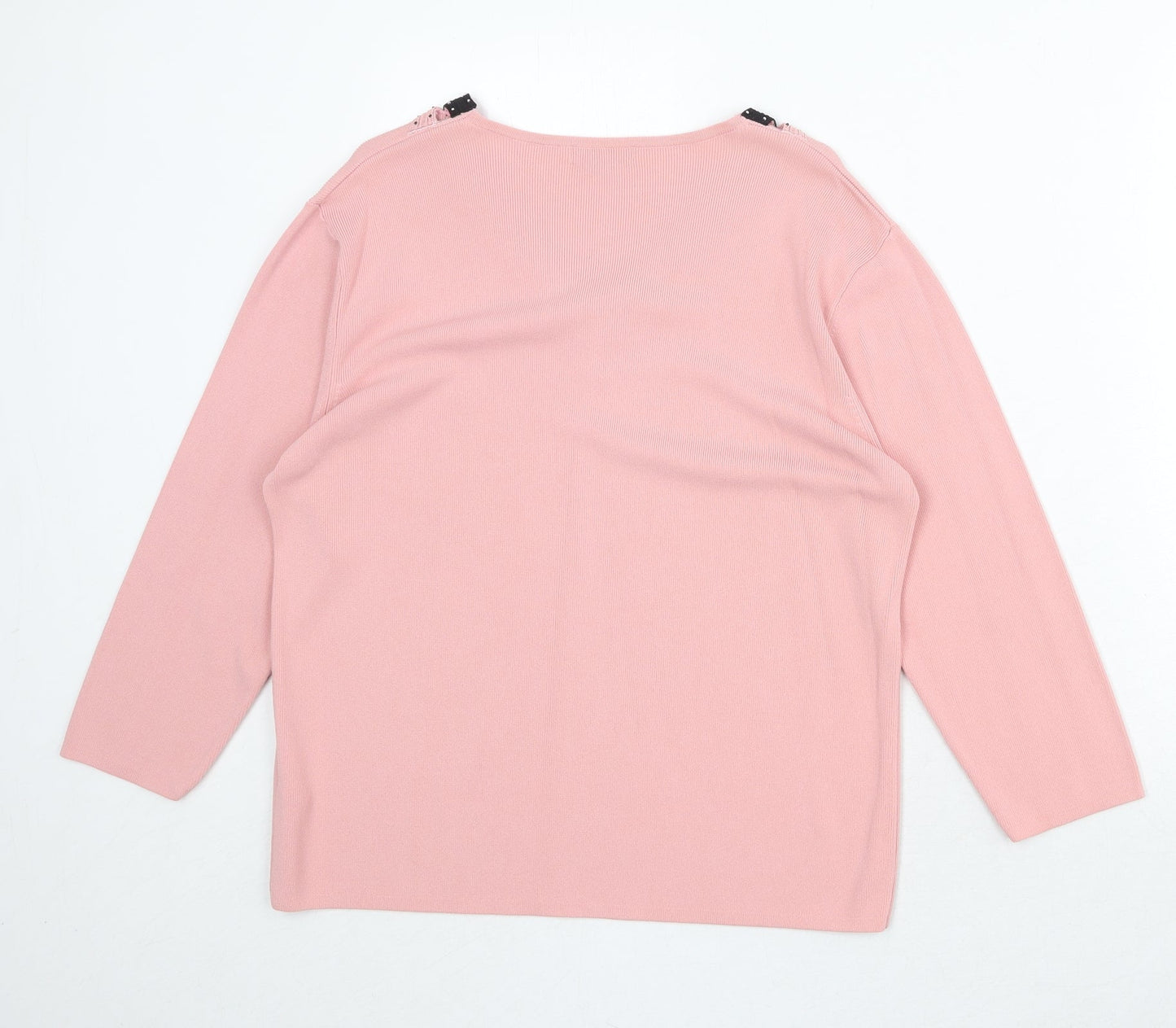 Womens UK Size M Touch Pink Pullover Jumper