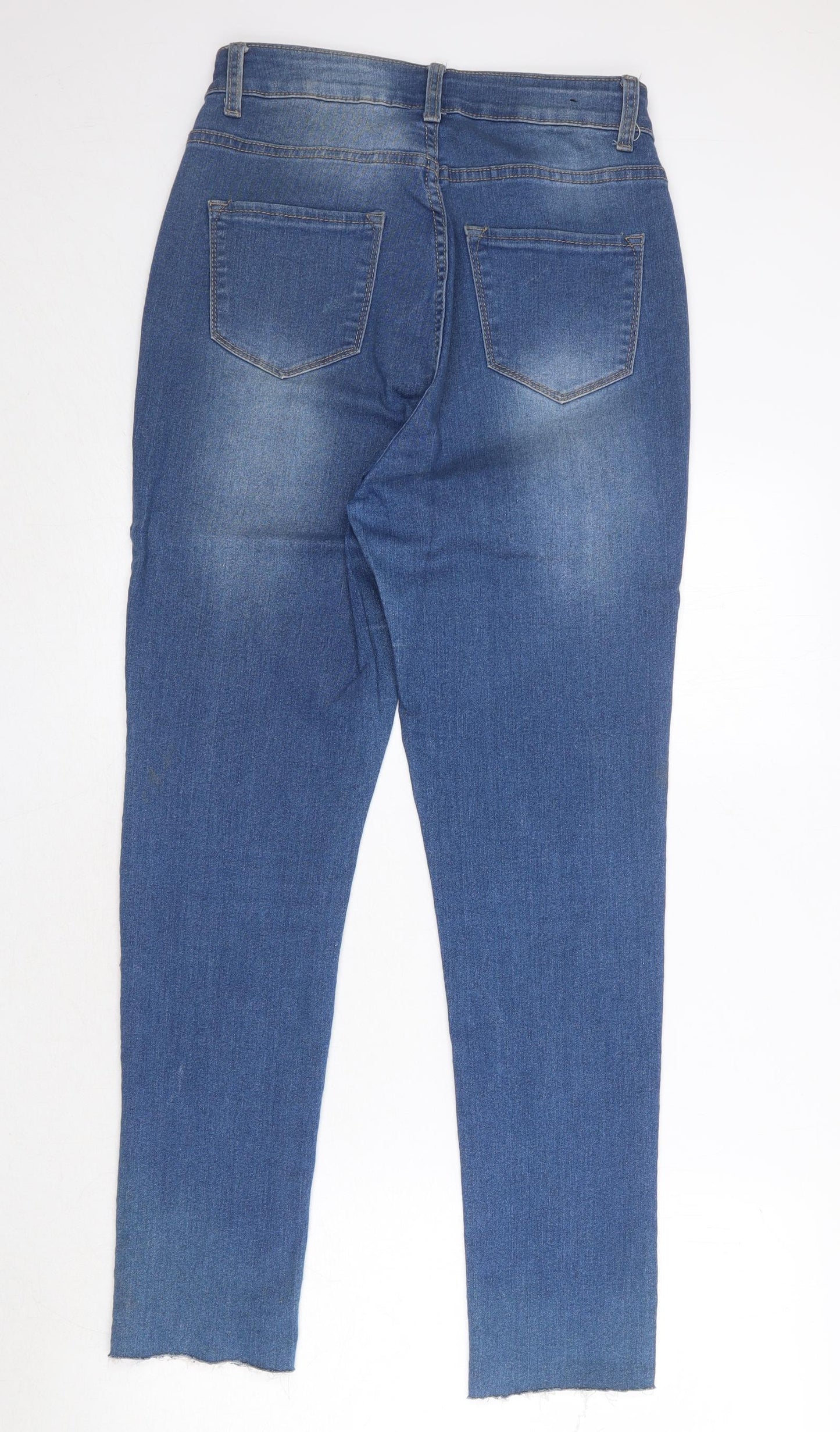 Bob Jeans Womens Blue Cotton Skinny Jeans Size 27 in Regular Zip